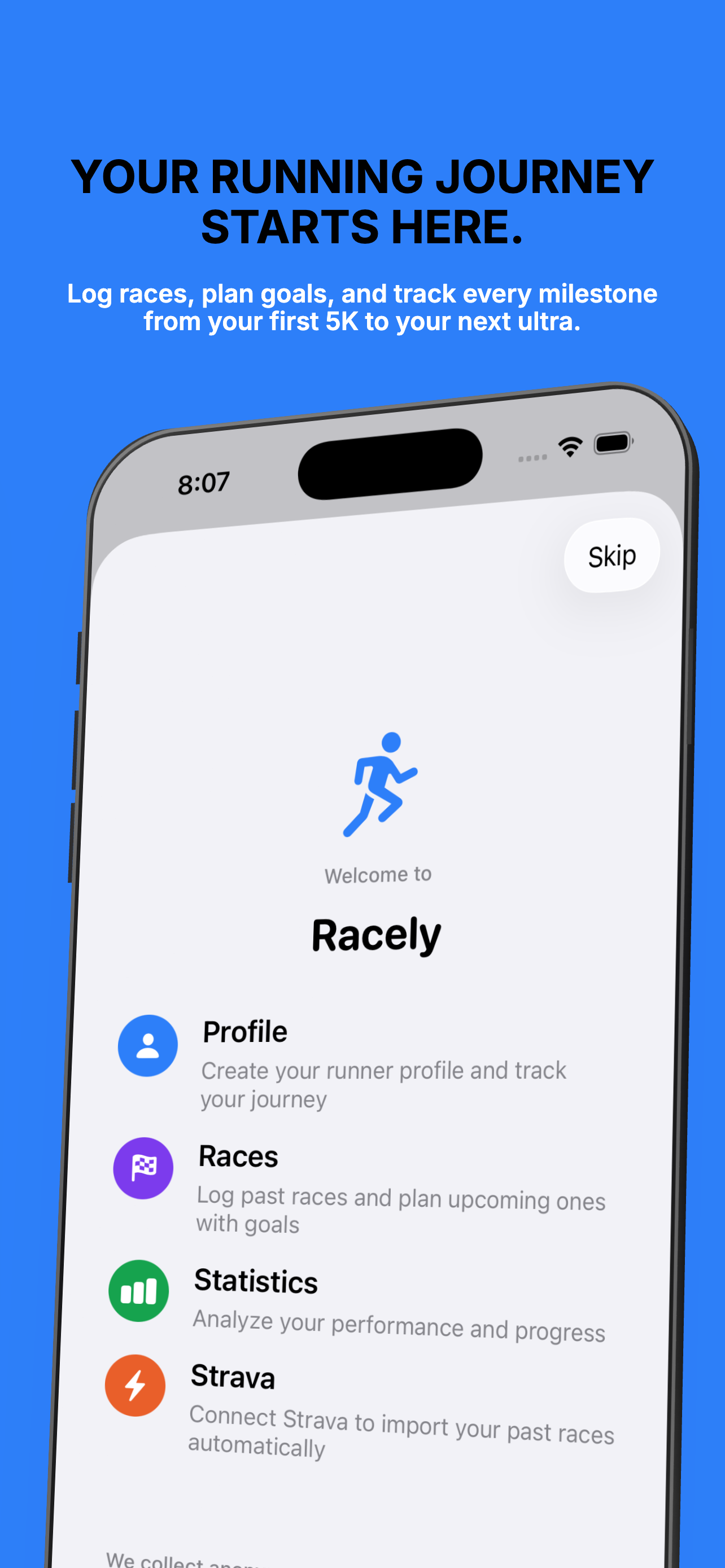 Onboarding screen